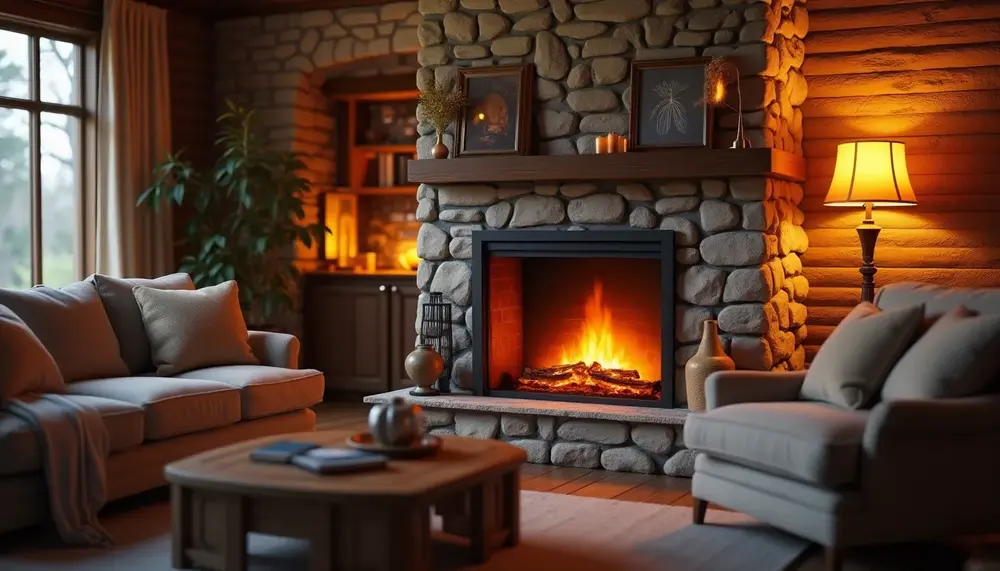 Der Elektrokamin Steinoptik: Rustikaler Charme für Ihr Wohnambiente