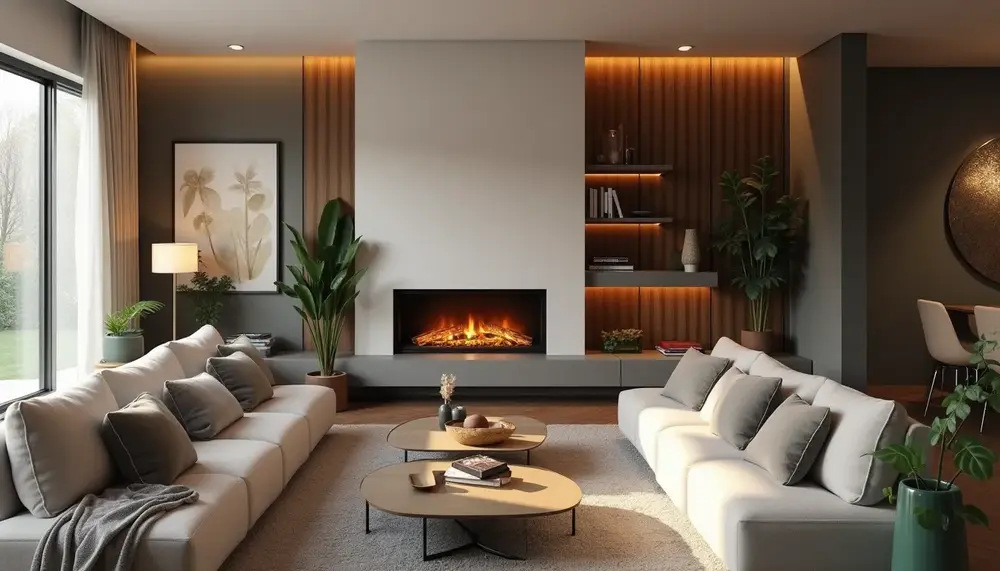 Der Elektrokamin von beiden Seiten: Wohnkultur neu definiert