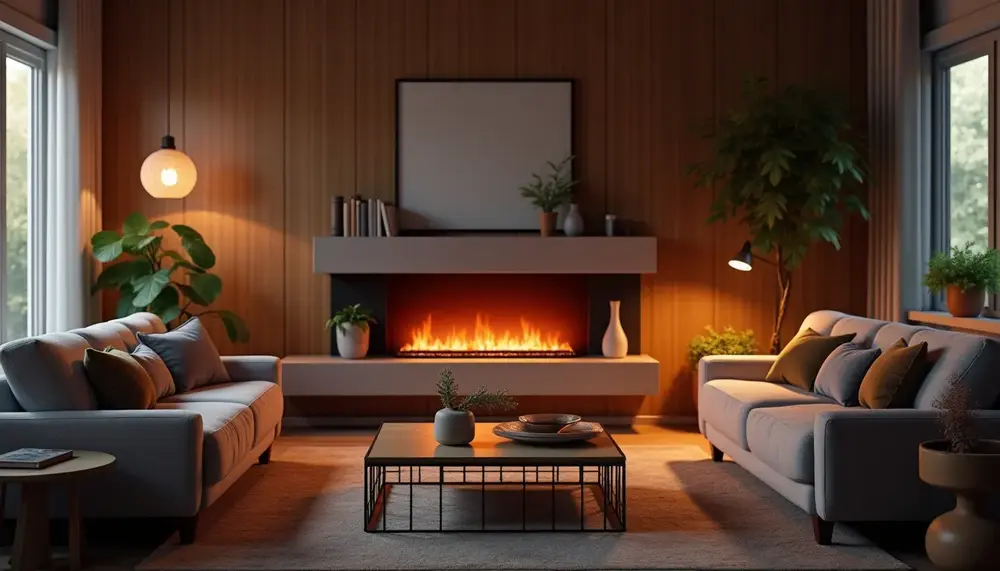Echter Knistern-Effekt: Einbau-Optionen für Elektrokamine