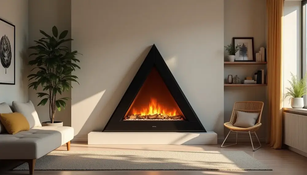 einzigartige-designs-der-elektrokamin-dreieckig-fuer-individuelle-raeume