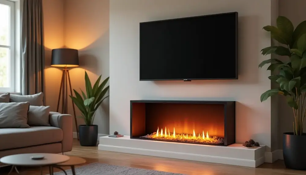 Gestaltungstipps für Ihren Elektrokamin unter dem Fernseher