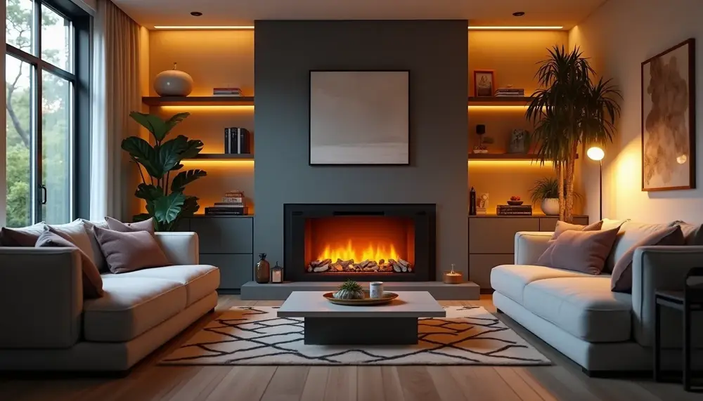 Kreative Gestaltung mit dem Elektrokamin Concept 4 für Ihr Zuhause
